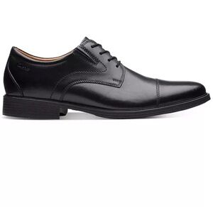 Clarks Collection Black Leather Cap Toe Extreme Comfort Oxfords Size 10M